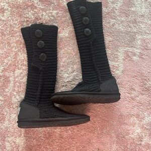 Ugg women’s Cardy black knit boots